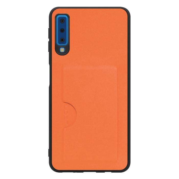 [ LOOF SKIN SLIM-SLOT ] Galaxy A7 SM-A750C galaxya7 スマホケース 背面 ケース カバー ハードケース カード収納 PUレザー ストラップホール [ Galaxy A7 ]
