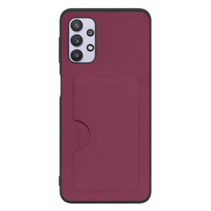 [ LOOF SKIN SLIM-SLOT ] Galaxy A32 5G SCG08 a325g スマホケース 背面 ケース カバー ハードケース カード収納 PUレザー ストラップホール [ Galaxy A32 5G ]