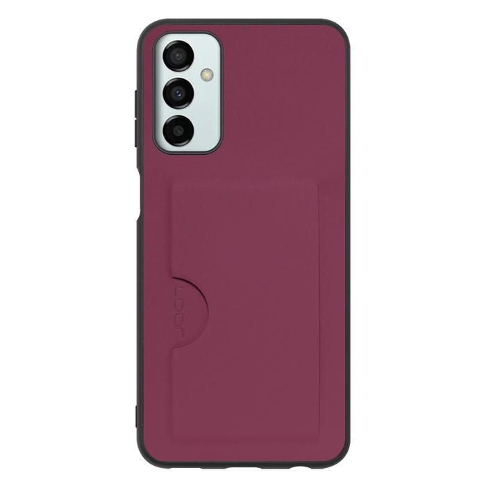[ LOOF SKIN SLIM-SLOT ] Galaxy M23 5G m235g スマホケース 背面 ケース カバー ハードケース カード収納 PUレザー ストラップホール [ Galaxy M23 5G ]