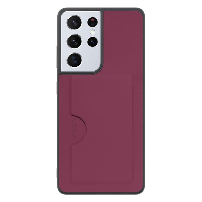 [ LOOF SKIN SLIM-SLOT ] Galaxy S21 Ultra 5G SC-52B s21ultra5g s21ultra スマホケース 背面 ケース カバー ハードケース カード収納 PUレザー ストラップホール [ Galaxy S21 Ultra 5G ]