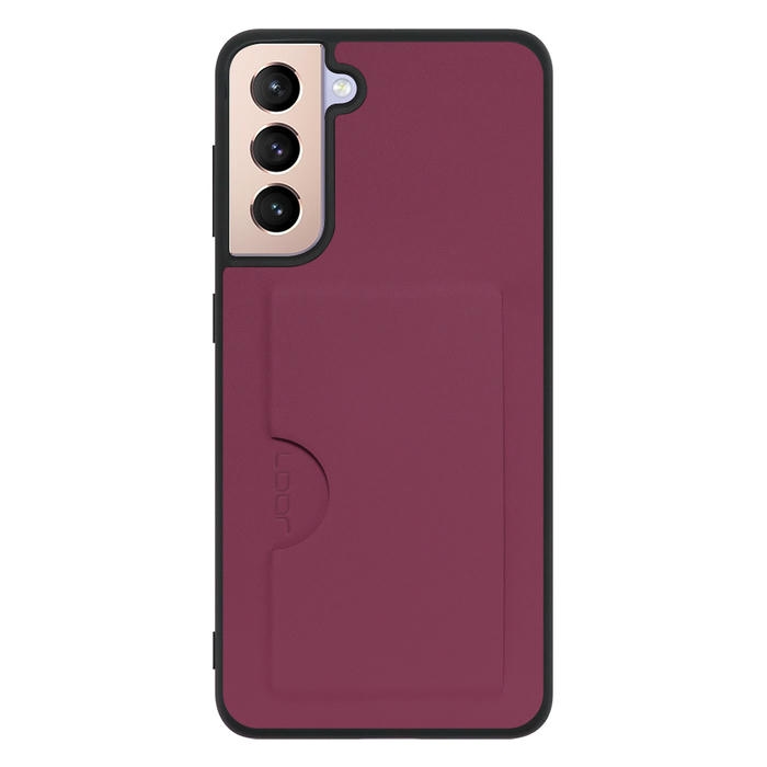 [ LOOF SKIN SLIM-SLOT ] Galaxy S21 5G SC-51B / SCG09 s215g スマホケース 背面 ケース カバー ハードケース カード収納 PUレザー ストラップホール [ Galaxy S21 5G ]