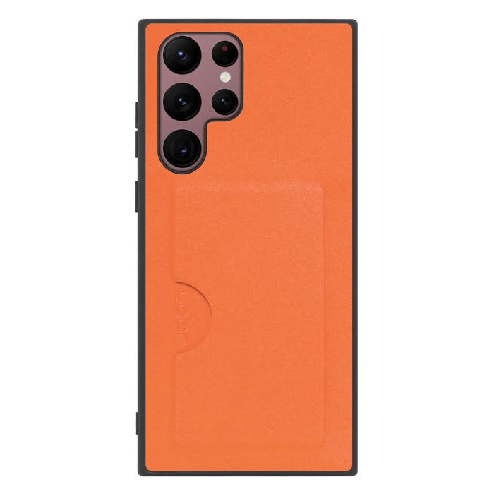 [ LOOF SKIN SLIM-SLOT ] Galaxy S22 Ultra SC-52C / SCG14 s22ultra スマホケース 背面 ケース カバー ハードケース カード収納 PUレザー ストラップホール [ Galaxy S22 Ultra ]