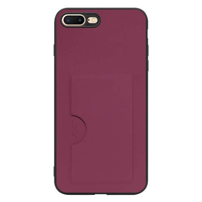 [ LOOF SKIN SLIM-SLOT ] iPhone 7 Plus / 8 Plus iphone7plus iphone8plus 7plus 8plus スマホケース 背面 ケース カバー ハードケース カード収納 PUレザー ストラップホール [ iPhone 7 Plus / 8 Plus ]