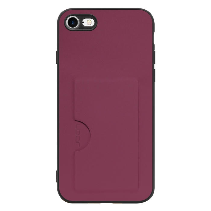 [ LOOF SKIN SLIM-SLOT ] iPhone 7 / 8 / SE (第2/3世代) iphone7 iphone8 iphonese se2 se3 スマホケース 背面 ケース カバー ハードケース カード収納 PUレザー ストラップホール [ iPhone 7 / 8 / SE (第2/3世代) ]