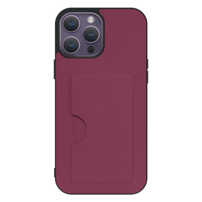 [ LOOF SKIN SLIM-SLOT ] iPhone 14 Pro Max iphone14promax 14promax プロマックス スマホケース 背面 ケース カバー ハードケース カード収納 PUレザー ストラップホール [ iPhone 14 Pro Max ]