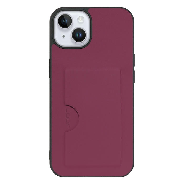 [ LOOF SKIN SLIM-SLOT ] iPhone 14 Plus iphone14plus 14plus 14+ プラス スマホケース 背面 ケース カバー ハードケース カード収納 PUレザー ストラップホール [ iPhone 14 Plus ]