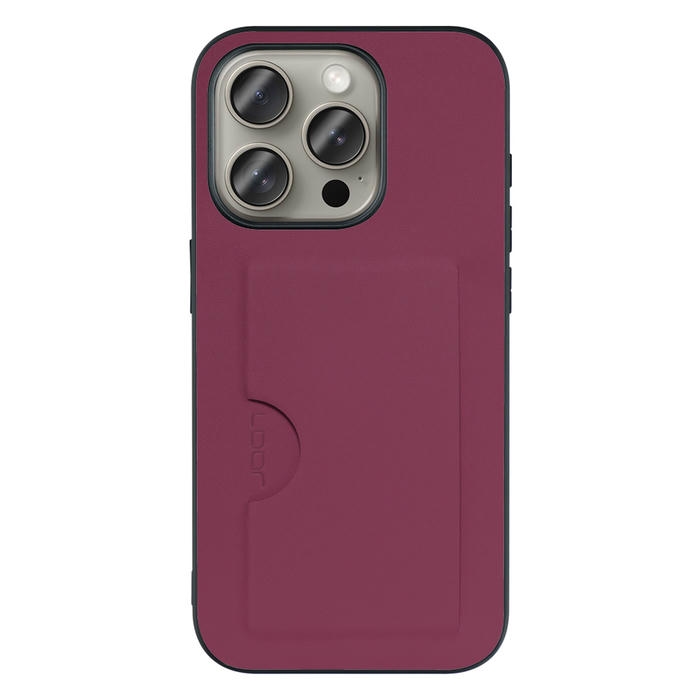 [ LOOF SKIN SLIM-SLOT ] iPhone 15 Pro iPhone15 Pro アイフォン15 プロ iPhone 15 Pro 15Pro アイフォン 15 スマホケース 背面 ケース カバー ハードケース カード収納 PUレザー ストラップホール [ iPhone 15 Pro ]
