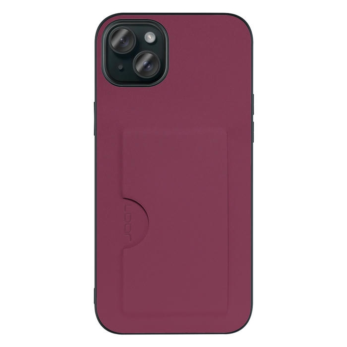 [ LOOF SKIN SLIM-SLOT ] iPhone 15 Plus iPhone15 Plus アイフォン15 プラス iPhone 15 Plus 15Plus アイフォン 15 スマホケース 背面 ケース カバー ハードケース カード収納 PUレザー ストラップホール [ iPhone 15 Plus ]