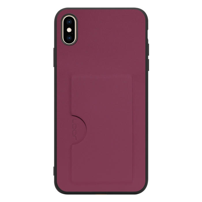 [ LOOF SKIN SLIM-SLOT ] iPhone XS Max iPhonexsmax xsmax スマホケース 背面 ケース カバー ハードケース カード収納 PUレザー ストラップホール [ iPhone XS Max ]