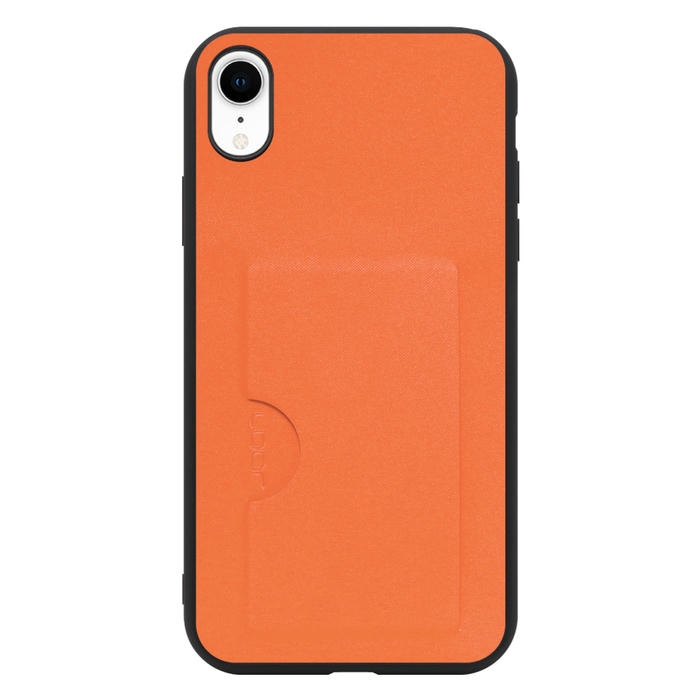 [ LOOF SKIN SLIM-SLOT ] iPhone XR iPhonexr スマホケース 背面 ケース カバー ハードケース カード収納 PUレザー ストラップホール [ iPhone XR ]