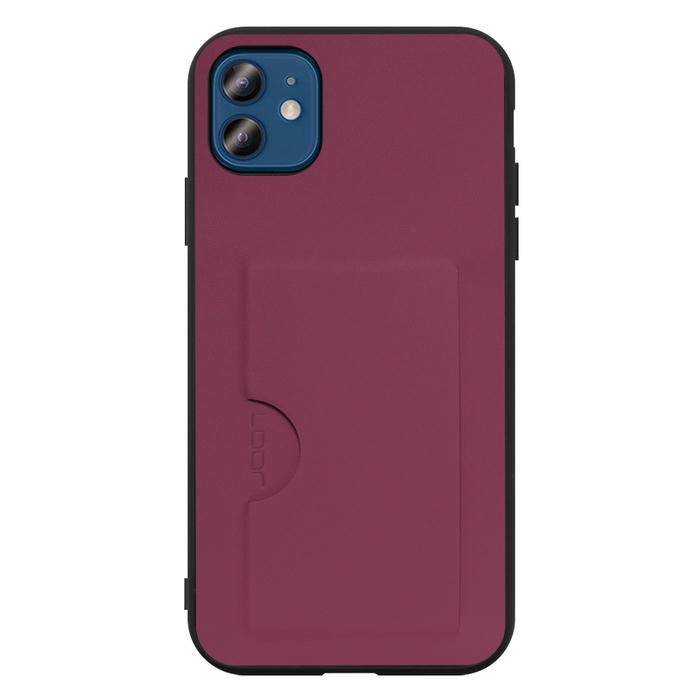 [ LOOF SKIN SLIM-SLOT ] iPhone 12 / 12 Pro iphone12 iphone12pro 12pro 12プロ スマホケース 背面 ケース カバー ハードケース カード収納 PUレザー ストラップホール [ iPhone 12 / 12 Pro ]