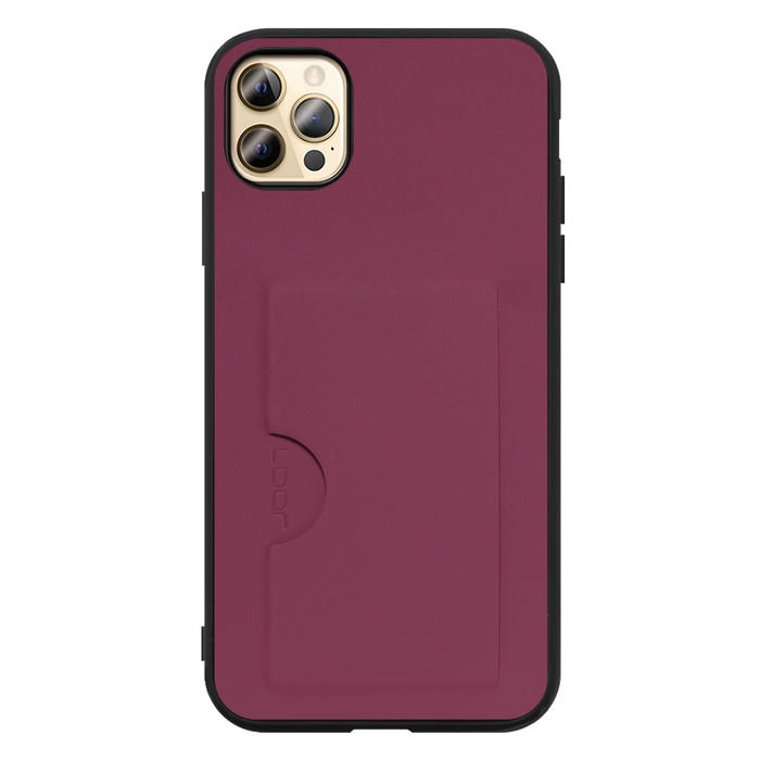 [ LOOF SKIN SLIM-SLOT ] iPhone 12 Pro Max iphone12promax 12promax 12プロマックス スマホケース 背面 ケース カバー ハードケース カード収納 PUレザー ストラップホール [ iPhone 12 Pro Max ]