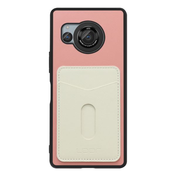 [ LOOF PASS-SHELL スライド] AQUOS R8 SH-52D AQUOSR8 スマホケース 背面 ケース カバー ハードケース カード収納 カードホルダー ストラップホール [ AQUOS R8 ]