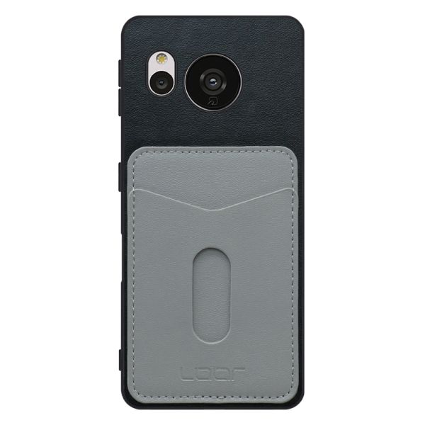 [ LOOF PASS-SHELL スライド] AQUOS sense7 sense 7 スマホケース 背面 ケース カバー ハードケース カード収納 カードホルダー ストラップホール [ AQUOS sense7 ]