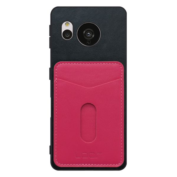 [ LOOF PASS-SHELL スライド] AQUOS sense7 sense 7 スマホケース 背面 ケース カバー ハードケース カード収納 カードホルダー ストラップホール [ AQUOS sense7 ]
