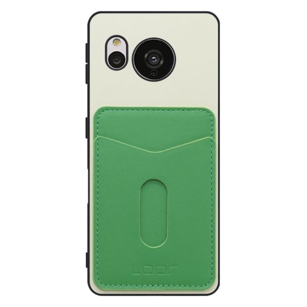 [ LOOF PASS-SHELL スライド] AQUOS sense7 sense 7 スマホケース 背面 ケース カバー ハードケース カード収納 カードホルダー ストラップホール [ AQUOS sense7 ]