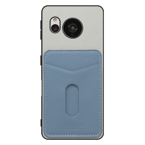 [ LOOF PASS-SHELL スライド] AQUOS sense7 sense 7 スマホケース 背面 ケース カバー ハードケース カード収納 カードホルダー ストラップホール [ AQUOS sense7 ]
