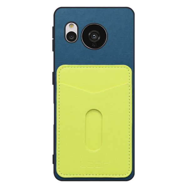 [ LOOF PASS-SHELL スライド] AQUOS sense7 sense 7 スマホケース 背面 ケース カバー ハードケース カード収納 カードホルダー ストラップホール [ AQUOS sense7 ]