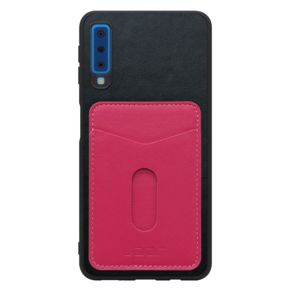 [ LOOF PASS-SHELL スライド] Galaxy A7 SM-A750C galaxya7 スマホケース 背面 ケース カバー ハードケース カード収納 カードホルダー ストラップホール [ Galaxy A7 ]