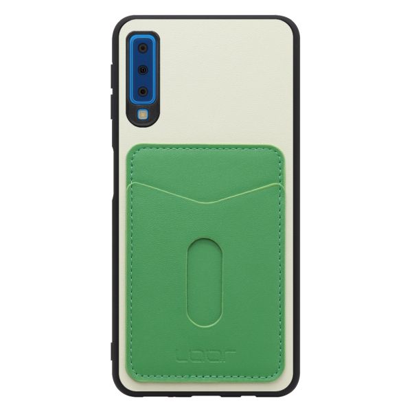 [ LOOF PASS-SHELL スライド] Galaxy A7 SM-A750C galaxya7 スマホケース 背面 ケース カバー ハードケース カード収納 カードホルダー ストラップホール [ Galaxy A7 ]