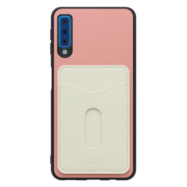 [ LOOF PASS-SHELL スライド] Galaxy A7 SM-A750C galaxya7 スマホケース 背面 ケース カバー ハードケース カード収納 カードホルダー ストラップホール [ Galaxy A7 ]