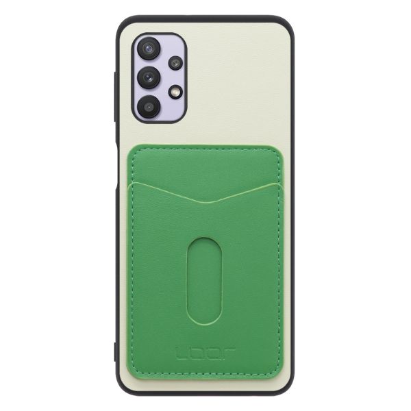 [ LOOF PASS-SHELL スライド] Galaxy A32 5G SCG08 a325g スマホケース 背面 ケース カバー ハードケース カード収納 カードホルダー ストラップホール [ Galaxy A32 5G ]