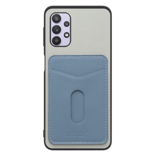 [ LOOF PASS-SHELL スライド] Galaxy A32 5G SCG08 a325g スマホケース 背面 ケース カバー ハードケース カード収納 カードホルダー ストラップホール [ Galaxy A32 5G ]