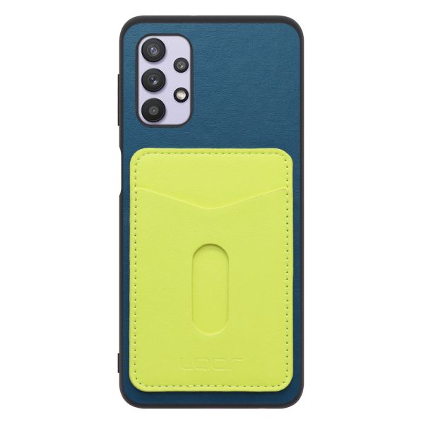 [ LOOF PASS-SHELL スライド] Galaxy A32 5G SCG08 a325g スマホケース 背面 ケース カバー ハードケース カード収納 カードホルダー ストラップホール [ Galaxy A32 5G ]