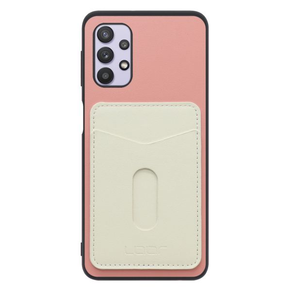 [ LOOF PASS-SHELL スライド] Galaxy A32 5G SCG08 a325g スマホケース 背面 ケース カバー ハードケース カード収納 カードホルダー ストラップホール [ Galaxy A32 5G ]