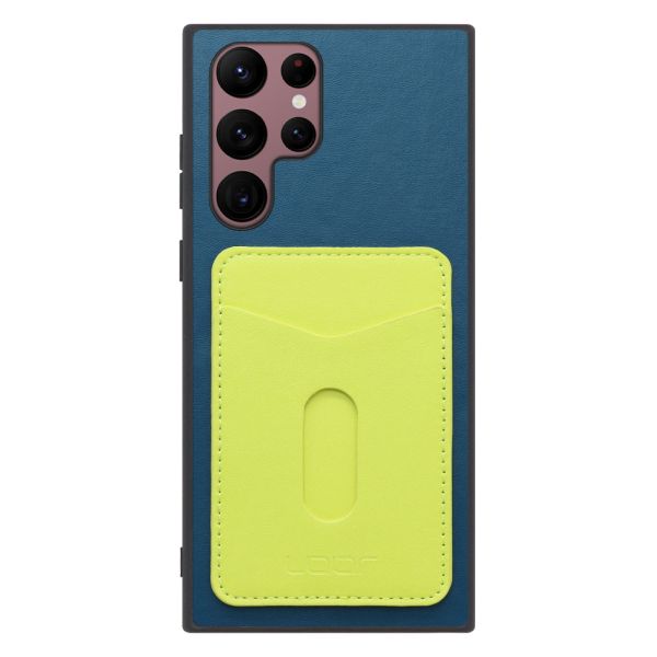 [ LOOF PASS-SHELL スライド] Galaxy S22 Ultra SC-52C / SCG14 s22ultra スマホケース 背面 ケース カバー ハードケース カード収納 カードホルダー ストラップホール [ Galaxy S22 Ultra ]
