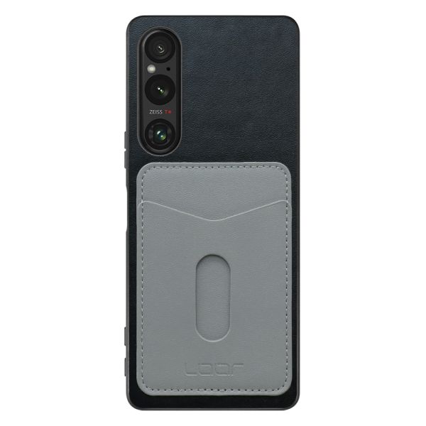 [ LOOF PASS-SHELL スライド] Xperia 1 V 1V xperia1V スマホケース 背面 ケース カバー ハードケース カード収納 カードホルダー ストラップホール [ Xperia 1 V ]