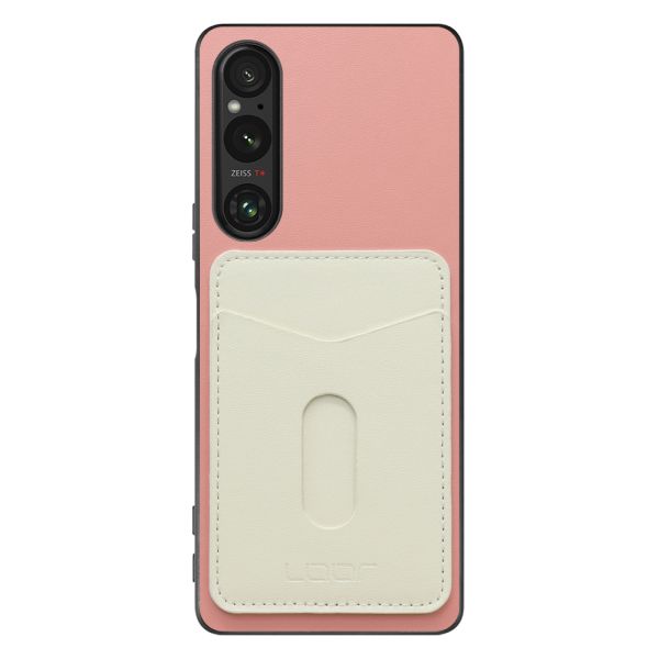 [ LOOF PASS-SHELL スライド] Xperia 1 V 1V xperia1V スマホケース 背面 ケース カバー ハードケース カード収納 カードホルダー ストラップホール [ Xperia 1 V ]