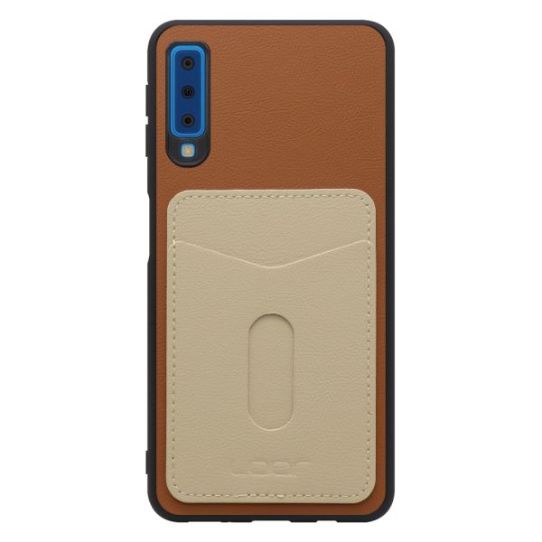 [ LOOF PASS-SHELL (LEATHER Ver.) スライド ] Galaxy A7 SM-A750C galaxya7 スマホケース 背面 ケース カバー ハードケース カード収納 カードホルダー ストラップホール [ Galaxy A7 ]