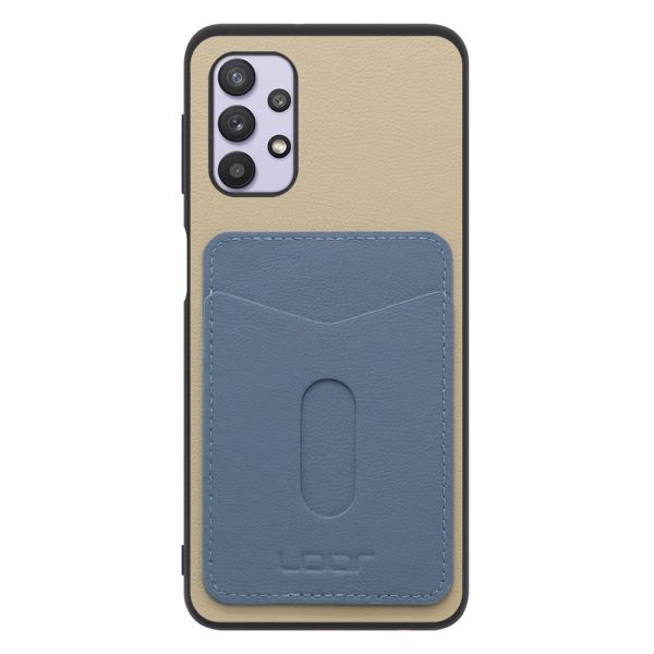 [ LOOF PASS-SHELL (LEATHER Ver.) スライド ] Galaxy A32 5G SCG08 a325g スマホケース 背面 ケース カバー ハードケース カード収納 カードホルダー ストラップホール [ Galaxy A32 5G ]