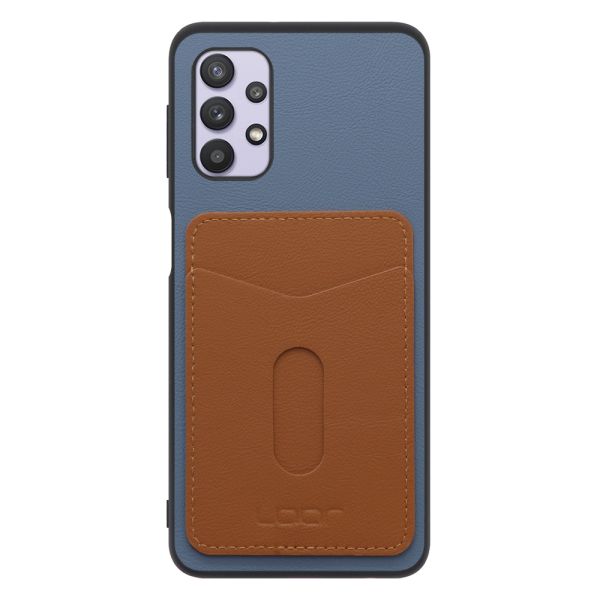[ LOOF PASS-SHELL (LEATHER Ver.) スライド ] Galaxy A32 5G SCG08 a325g スマホケース 背面 ケース カバー ハードケース カード収納 カードホルダー ストラップホール [ Galaxy A32 5G ]