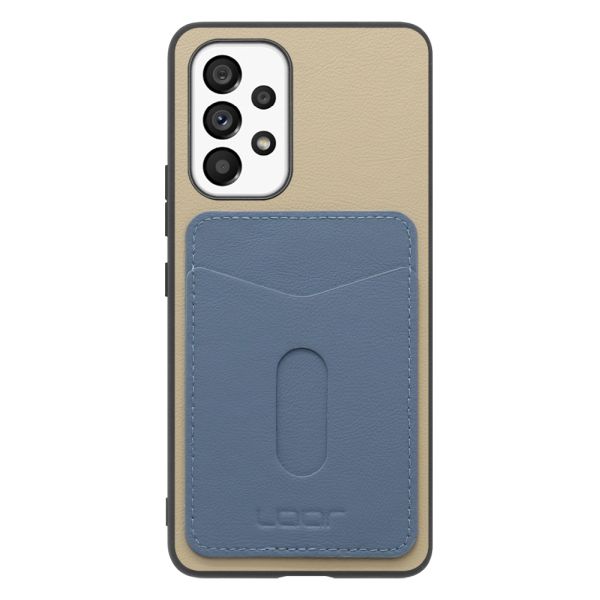 [ LOOF PASS-SHELL (LEATHER Ver.) スライド ] Galaxy A53 5G SC-53C / SCG15 a535g スマホケース 背面 ケース カバー ハードケース カード収納 カードホルダー ストラップホール [ Galaxy A53 5G ]