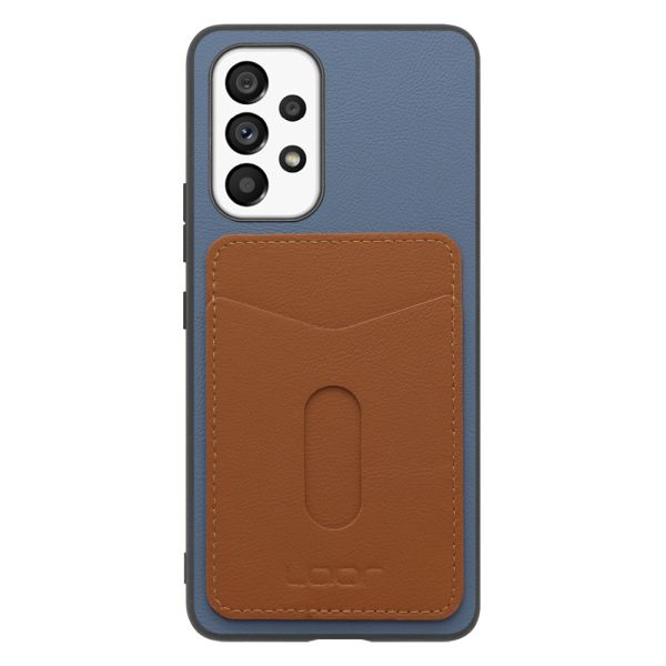 [ LOOF PASS-SHELL (LEATHER Ver.) スライド ] Galaxy A53 5G SC-53C / SCG15 a535g スマホケース 背面 ケース カバー ハードケース カード収納 カードホルダー ストラップホール [ Galaxy A53 5G ]
