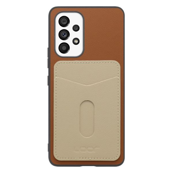 [ LOOF PASS-SHELL (LEATHER Ver.) スライド ] Galaxy A53 5G SC-53C / SCG15 a535g スマホケース 背面 ケース カバー ハードケース カード収納 カードホルダー ストラップホール [ Galaxy A53 5G ]