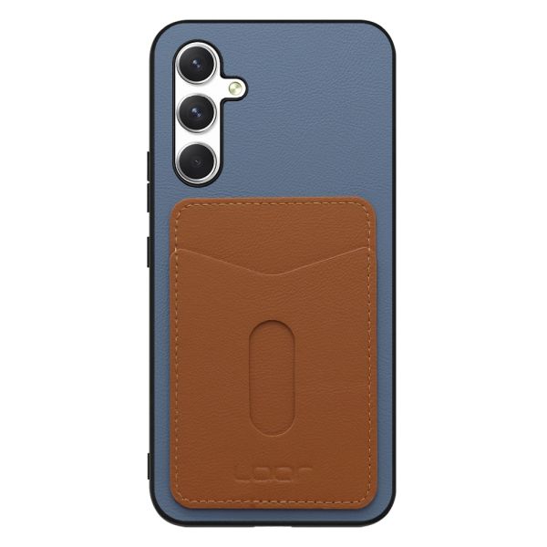 [ LOOF PASS-SHELL (LEATHER Ver.) スライド ] Galaxy A54 5G  スマホケース 背面 ケース カバー ハードケース カード収納 カードホルダー ストラップホール [ Galaxy A54 5G ]