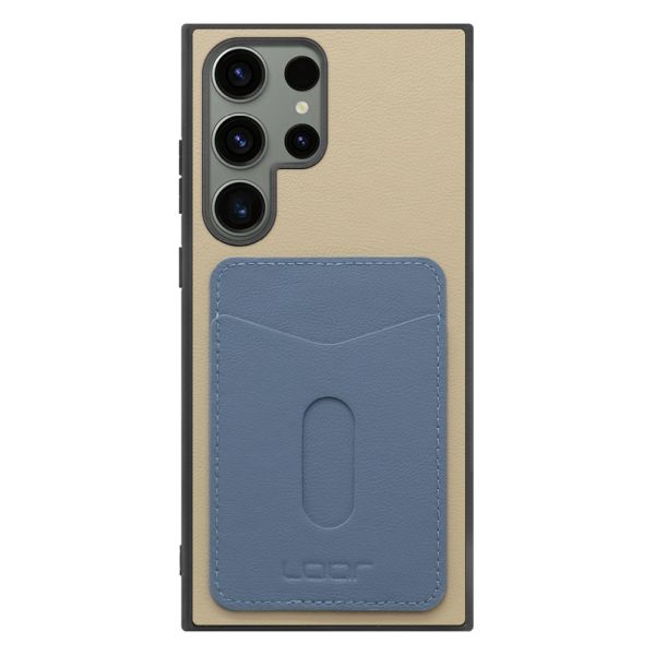 [ LOOF PASS-SHELL (LEATHER Ver.) スライド ] Galaxy S23 Ultra s23ultra スマホケース 背面 ケース カバー ハードケース カード収納 カードホルダー ストラップホール [ Galaxy S23 Ultra ]
