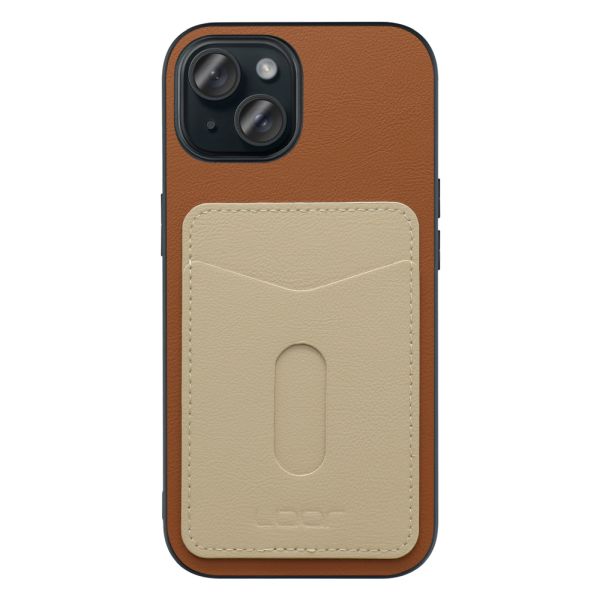 [ LOOF PASS-SHELL (LEATHER Ver.) スライド ] iPhone 15 iPhone15 アイフォン15 iPhone 15 アイフォン 15 スマホケース 背面 ケース カバー ハードケース カード収納 カードホルダー ストラップホール [ iPhone 15 ]