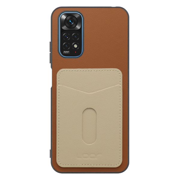 [ LOOF PASS-SHELL (LEATHER Ver.) スライド ] Xiaomi Redmi Note 11 redminote11 note11 スマホケース 背面 ケース カバー ハードケース カード収納 カードホルダー ストラップホール [ Redmi Note 11 ]