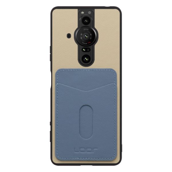 [ LOOF PASS-SHELL (LEATHER Ver.) スライド ] Xperia PRO-I XQ-BE42 proi xperiaproi スマホケース 背面 ケース カバー ハードケース カード収納 カードホルダー ストラップホール [ Xperia PRO-I ]