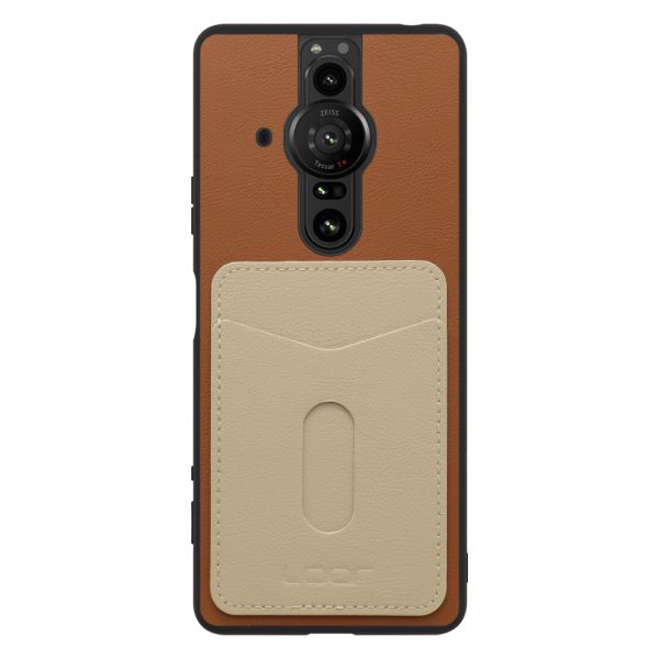 [ LOOF PASS-SHELL (LEATHER Ver.) スライド ] Xperia PRO-I XQ-BE42 proi xperiaproi スマホケース 背面 ケース カバー ハードケース カード収納 カードホルダー ストラップホール [ Xperia PRO-I ]