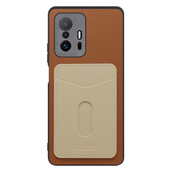[ LOOF PASS-SHELL (LEATHER Ver.) スライド ] Xiaomi 11T / 11T Pro xiaomi11t xiaomi11tpro 11tpro スマホケース 背面 ケース カバー ハードケース カード収納 カードホルダー ストラップホール [ Xiaomi 11T / 11T Pro ]