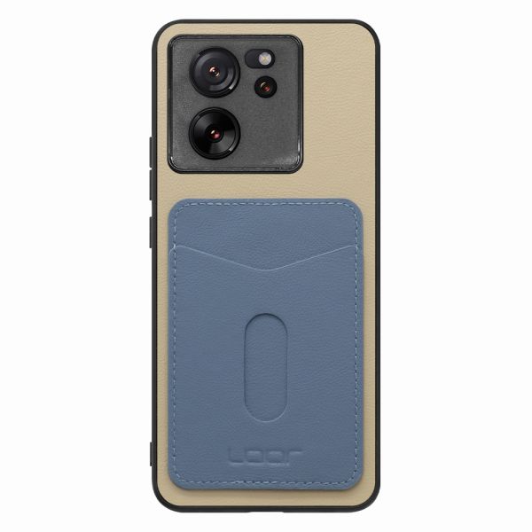 [ LOOF PASS-SHELL (LEATHER Ver.) スライド ] Xiaomi 13T / 13T Pro XIG04 13 T 13TPro スマホケース 背面 ケース カバー ハードケース カード収納 カードホルダー ストラップホール [ Xiaomi 13T / 13T Pro ]