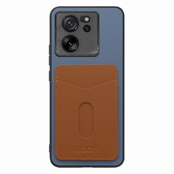 [ LOOF PASS-SHELL (LEATHER Ver.) スライド ] Xiaomi 13T / 13T Pro XIG04 13 T 13TPro スマホケース 背面 ケース カバー ハードケース カード収納 カードホルダー ストラップホール [ Xiaomi 13T / 13T Pro ]