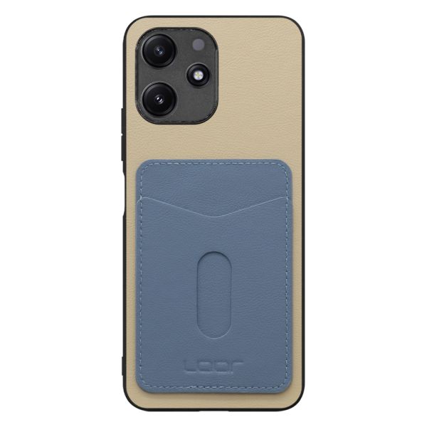 [ LOOF PASS-SHELL (LEATHER Ver.) スライド ] Xiaomi Redmi 12 5G XIG03 Redmi12 5G スマホケース 背面 ケース カバー ハードケース カード収納 カードホルダー ストラップホール [ Xiaomi Redmi 12 5G ]