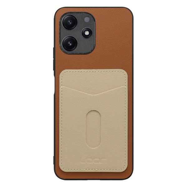[ LOOF PASS-SHELL (LEATHER Ver.) スライド ] Xiaomi Redmi 12 5G XIG03 Redmi12 5G スマホケース 背面 ケース カバー ハードケース カード収納 カードホルダー ストラップホール [ Xiaomi Redmi 12 5G ]