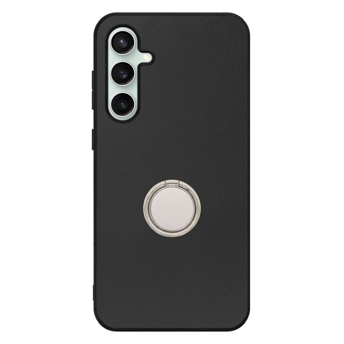 [ LOOF RING-SHELL (シンプル Ver.) ] Galaxy S23 FE s23fe スマホケース 背面 ケース カバー ハードケース スマホリング リング付き 本革 ストラップホール [ Galaxy S23 FE ]